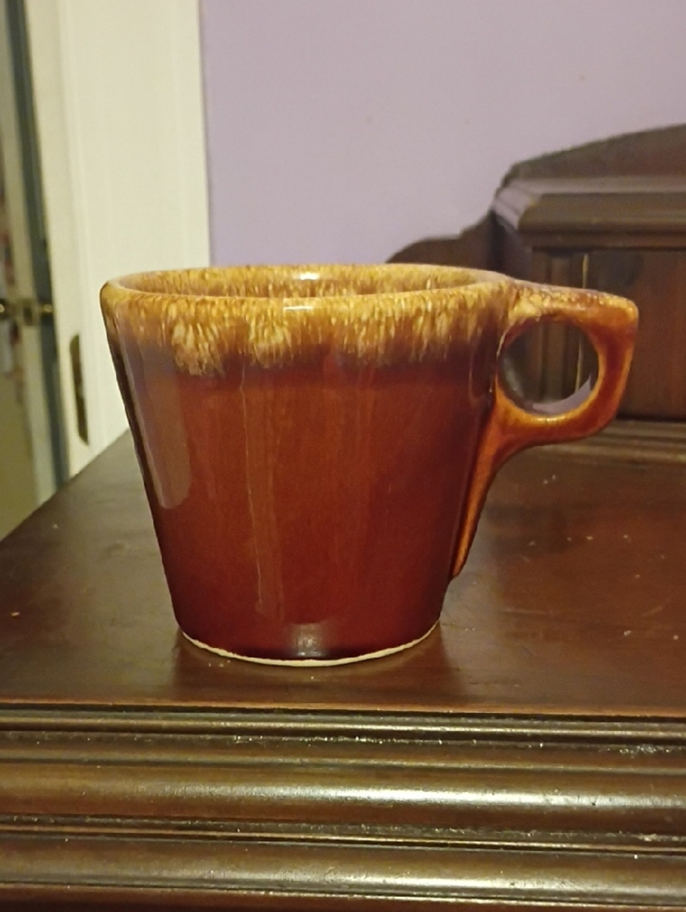 Vintage Hull Brown Ceramic Coffee Mug - Home Dining